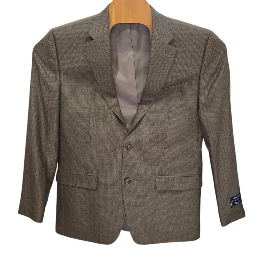 Chaps Silk and Wool Brown Blazer/Suit Jacket - 40R - New